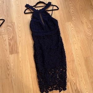 Loooooved this dark blue dress!